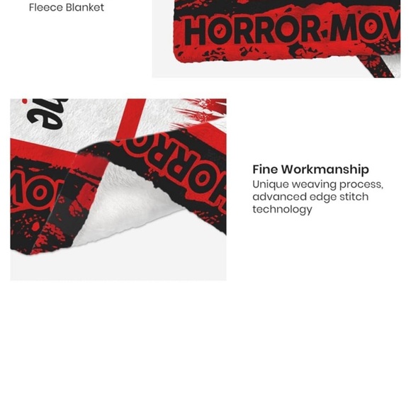 Horror movie soft watching blanket - Picture 3 of 5